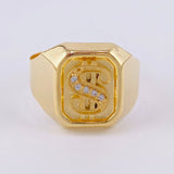Signet Ring Weight 3.95g / Size 10 3/4 Yellow Gold 18K