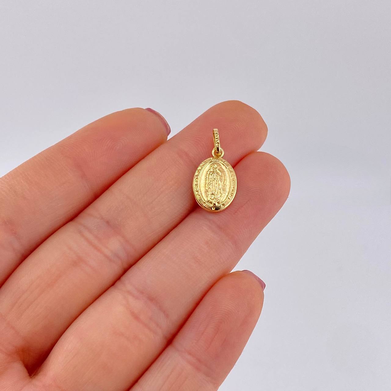 Dije Virgen Guadalupe 0.5g / 3/4 in Oro Amarillo 18K
