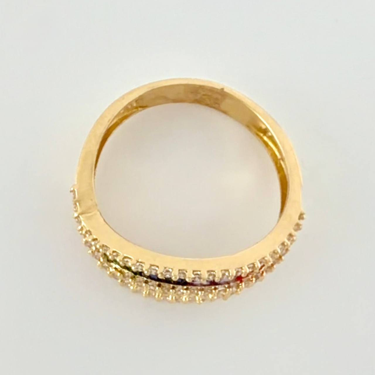 Cross Channel Ring 4.45g / T7 Yellow Gold 18K
