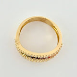 Cross Channel Ring 4.45g / T7 Yellow Gold 18K