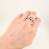 Cross Channel Ring 4.45g / T7 Yellow Gold 18K