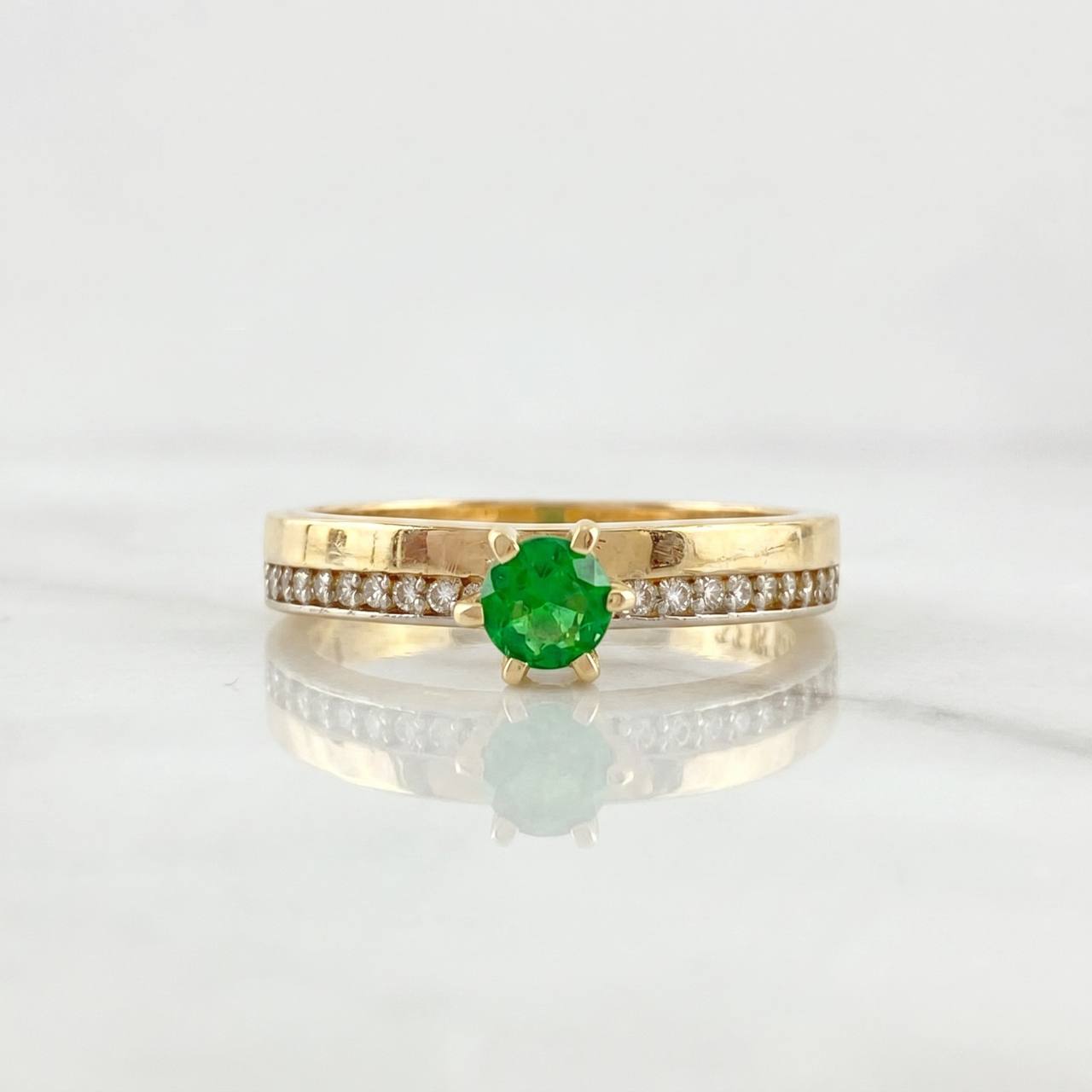 Solitaire Churumbela Ring 2.65g / T6 3/4 Yellow Gold 18K