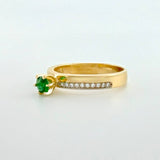Solitaire Churumbela Ring 2.65g / T6 3/4 Yellow Gold 18K