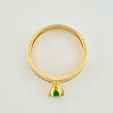 Solitaire Churumbela Ring 2.65g / T6 3/4 Yellow Gold 18K