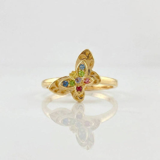 Butterfly Ring 2.05g / T6 1/2 Yellow Gold 18K