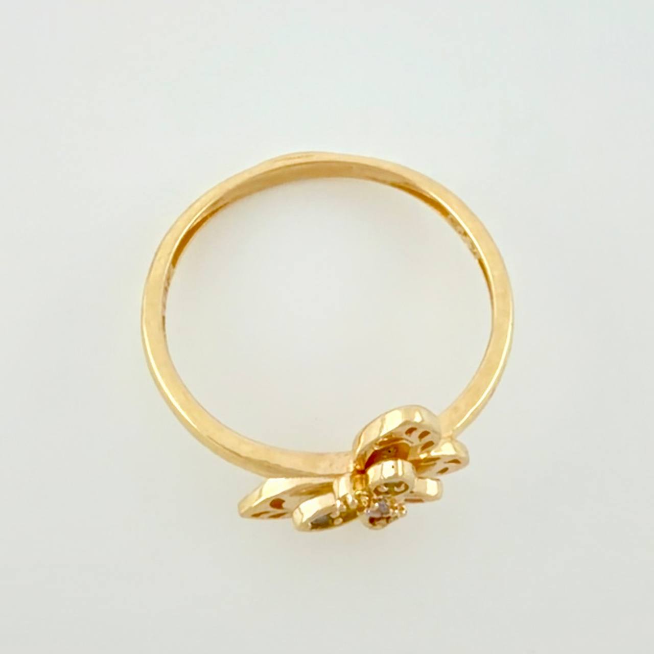 Anillo Mariposa 2.05g / T6 1/2 Oro Amarillo 18K