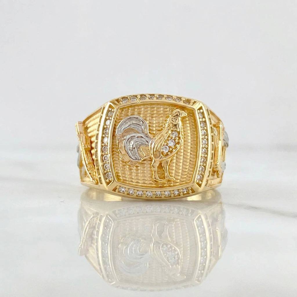 Anillo Gallo Armado 10g / T9 3/4 Oro Amarillo 18K