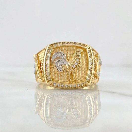 Anillo Gallo Armado 10g / T9 3/4 Oro Amarillo 18K