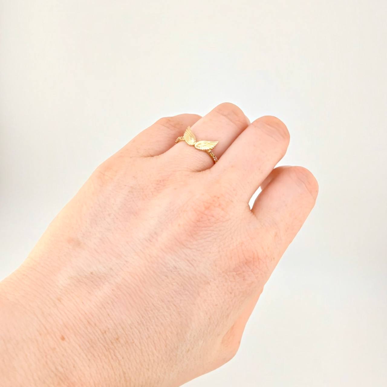 Angel Wings Ring 1.4g / T6 Yellow Gold 18K
