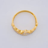 Crown Ring 15's 2.05g / T6 Two-Tone Yellow White Gold 18K