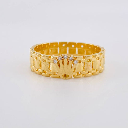 Anillo Corona 5.25g / T10 Oro Amarillo 18K