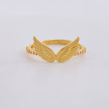 Angel Wings Ring 1.3g / Size 4 3/4 Yellow Gold 18K