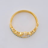 Crown Ring 15's 2.1g / T5 1/2 Two-Tone Yellow White Gold 18K