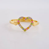 Heart Silhouette Ring 1.7g / T7 Yellow Gold 18K