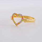 Heart Silhouette Ring 1.7g / T7 Yellow Gold 18K