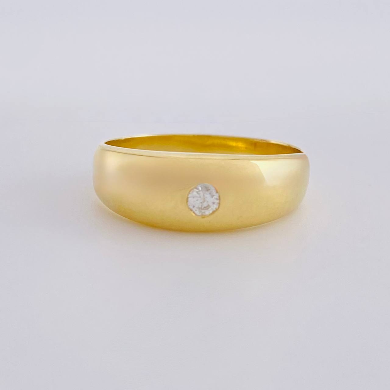 Solitaire Spark Ring 3.55g / T6 1/2 Yellow Gold 18K