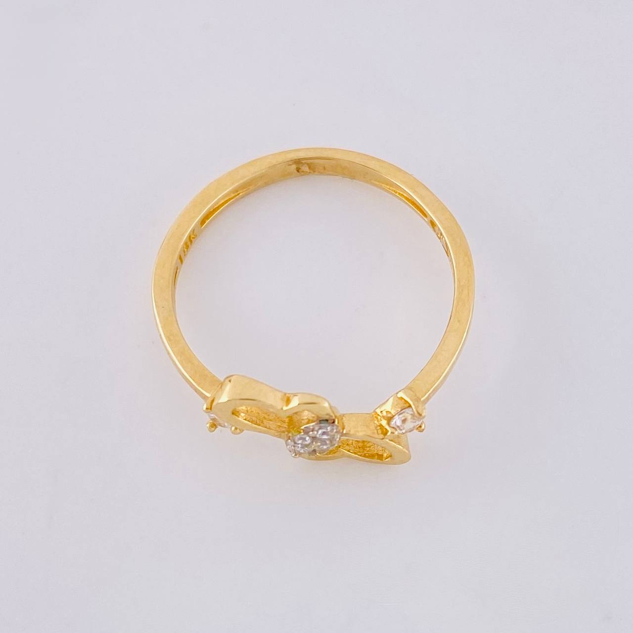 Intertwined Heart Ring 1.4g / T4 1/2 Yellow Gold 18K
