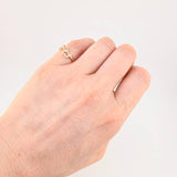Intertwined Heart Ring 1.4g / T4 1/2 Yellow Gold 18K