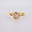 Halo Basket Ring 2.15g / T5 3/4 Yellow Gold 18K