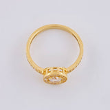 Halo Basket Ring 2.15g / T5 3/4 Yellow Gold 18K
