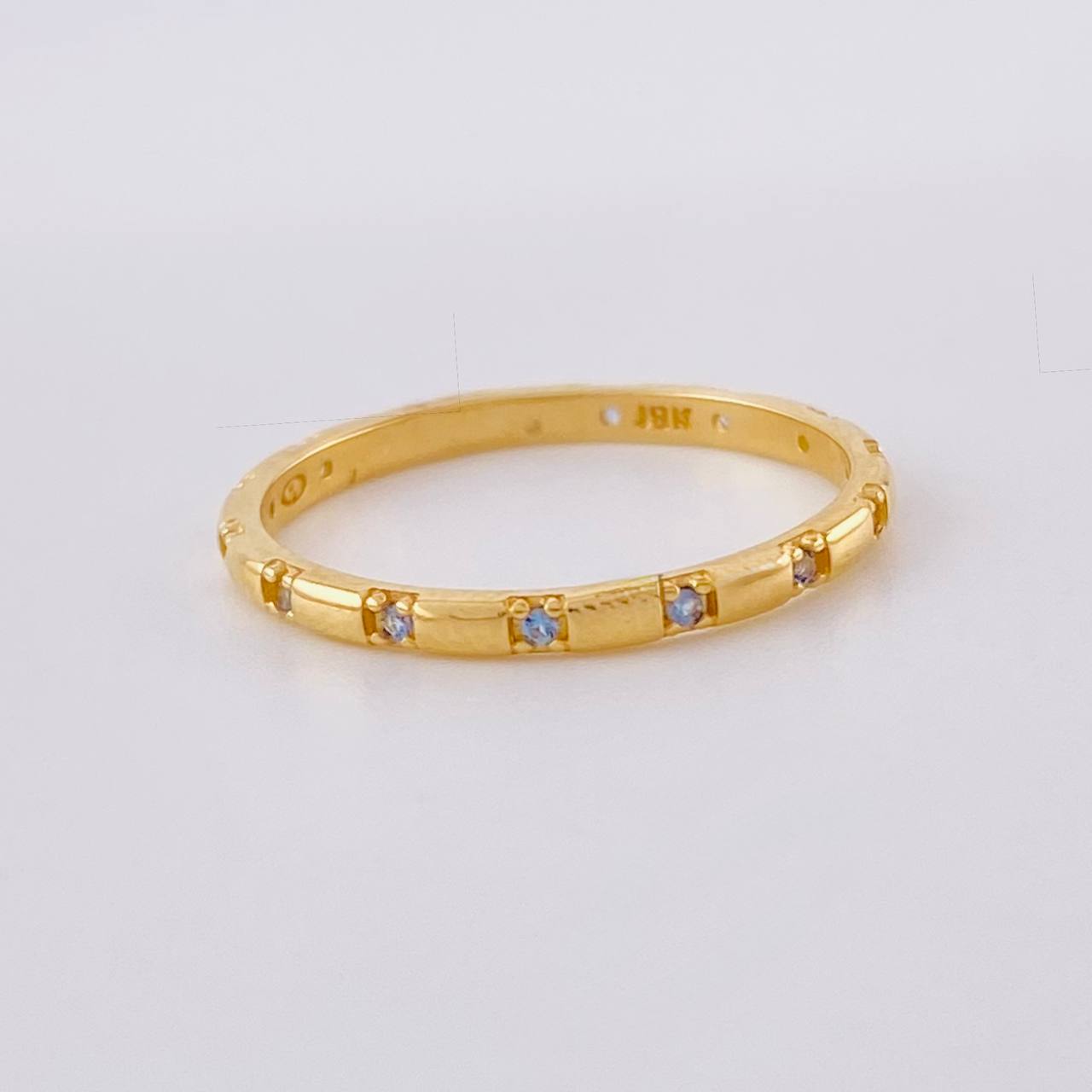 Churumbela Ring Cubic Zirconia 1.45g / Size 6 1/4 Yellow Gold 18K