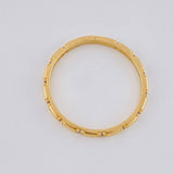 Churumbela Ring Cubic Zirconia 1.45g / Size 6 1/4 Yellow Gold 18K