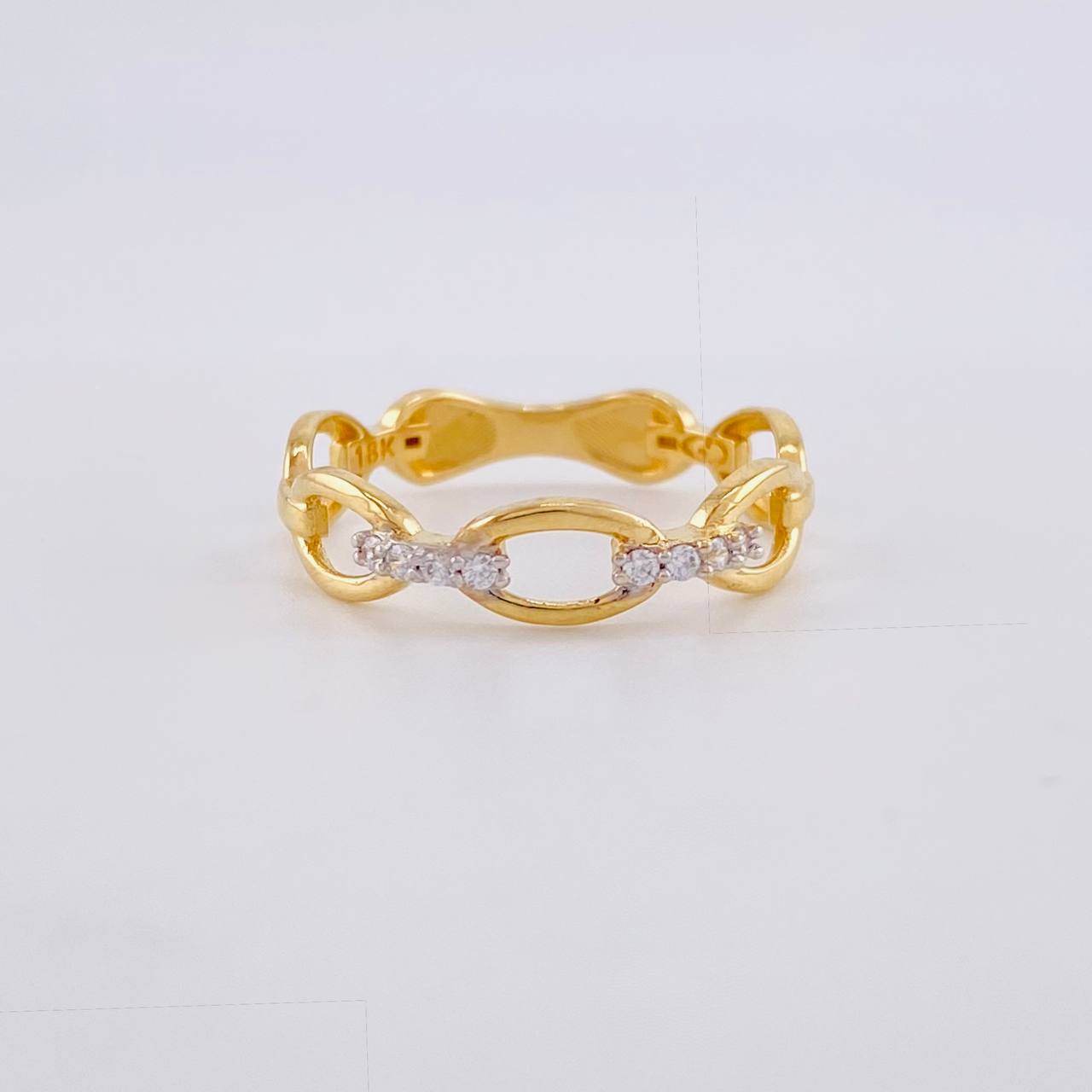 Anillo Cubano 1.85g / T7 Oro Amarillo 18K
