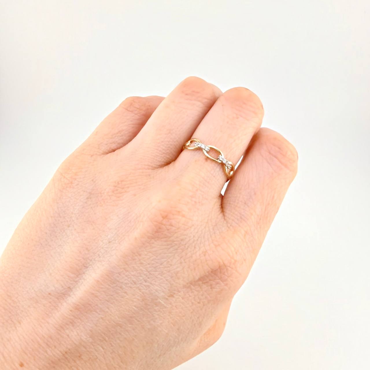 Anillo Cubano 1.85g / T7 Oro Amarillo 18K