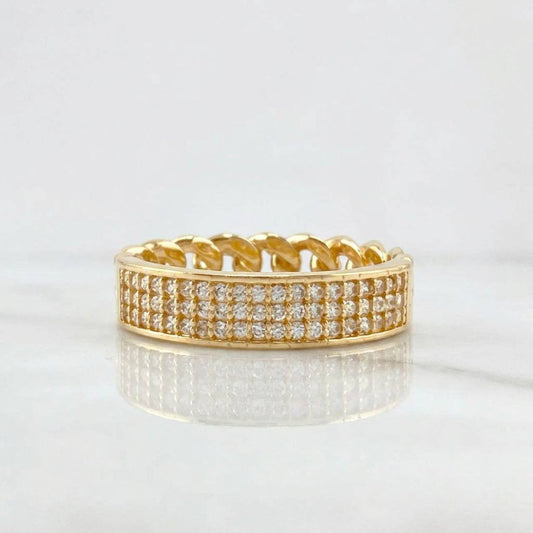 Cuban Ring Half Dense 3.7g / T7 3/4 Yellow Gold 18K