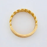 Cuban Ring Half Dense 3.7g / T7 3/4 Yellow Gold 18K