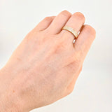 Cuban Ring Half Dense 3.7g / T7 3/4 Yellow Gold 18K