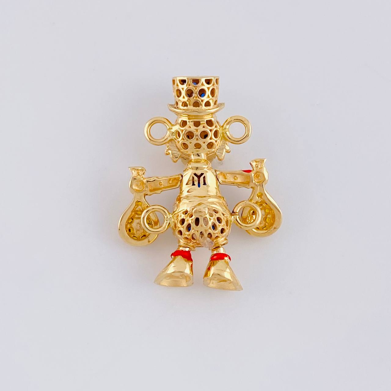 Charm Duck Money Bags 5.55g / 1 in 18K Yellow Gold
