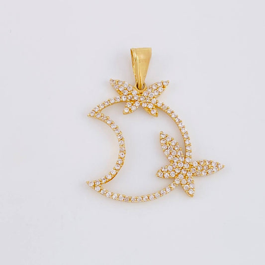 Dije Luna de Fantasía 3.6g / 1 1/2 in Oro Amarillo 18K