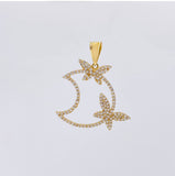 Fantasy Moon Pendant 3.6g / 1 1/2 in 18K Yellow Gold