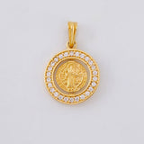 Dije San Benito Móvil 2g / 3/4 in Oro Amarillo 18K
