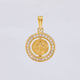 Dije San Benito Móvil 2g / 3/4 in Oro Amarillo 18K
