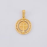 Dije San Benito Móvil 2g / 3/4 in Oro Amarillo 18K