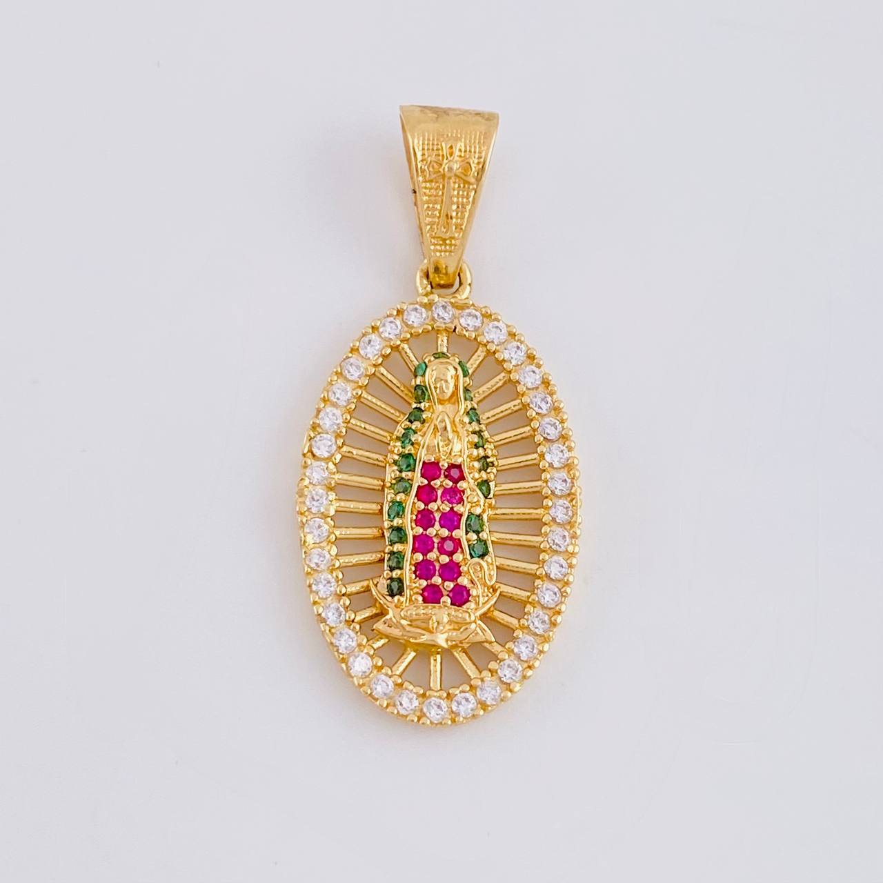 Pendant Virgin of Guadalupe 3.45g / 1 1/4 in Yellow Gold 18K