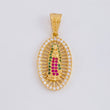 Pendant Virgin of Guadalupe 3.45g / 1 1/4 in Yellow Gold 18K