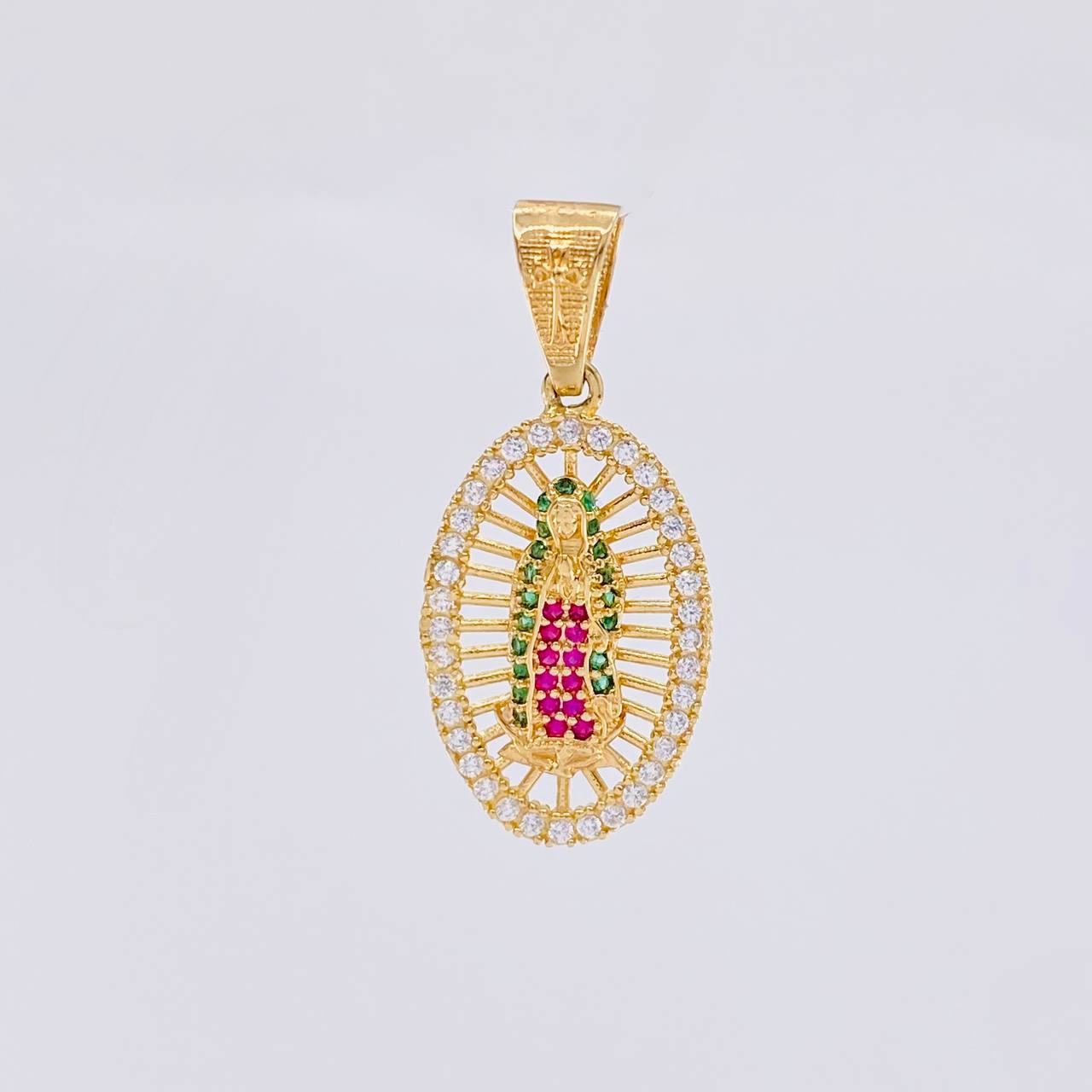 Pendant Virgin of Guadalupe 3.45g / 1 1/4 in Yellow Gold 18K