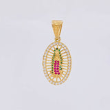 Pendant Virgin of Guadalupe 3.45g / 1 1/4 in Yellow Gold 18K