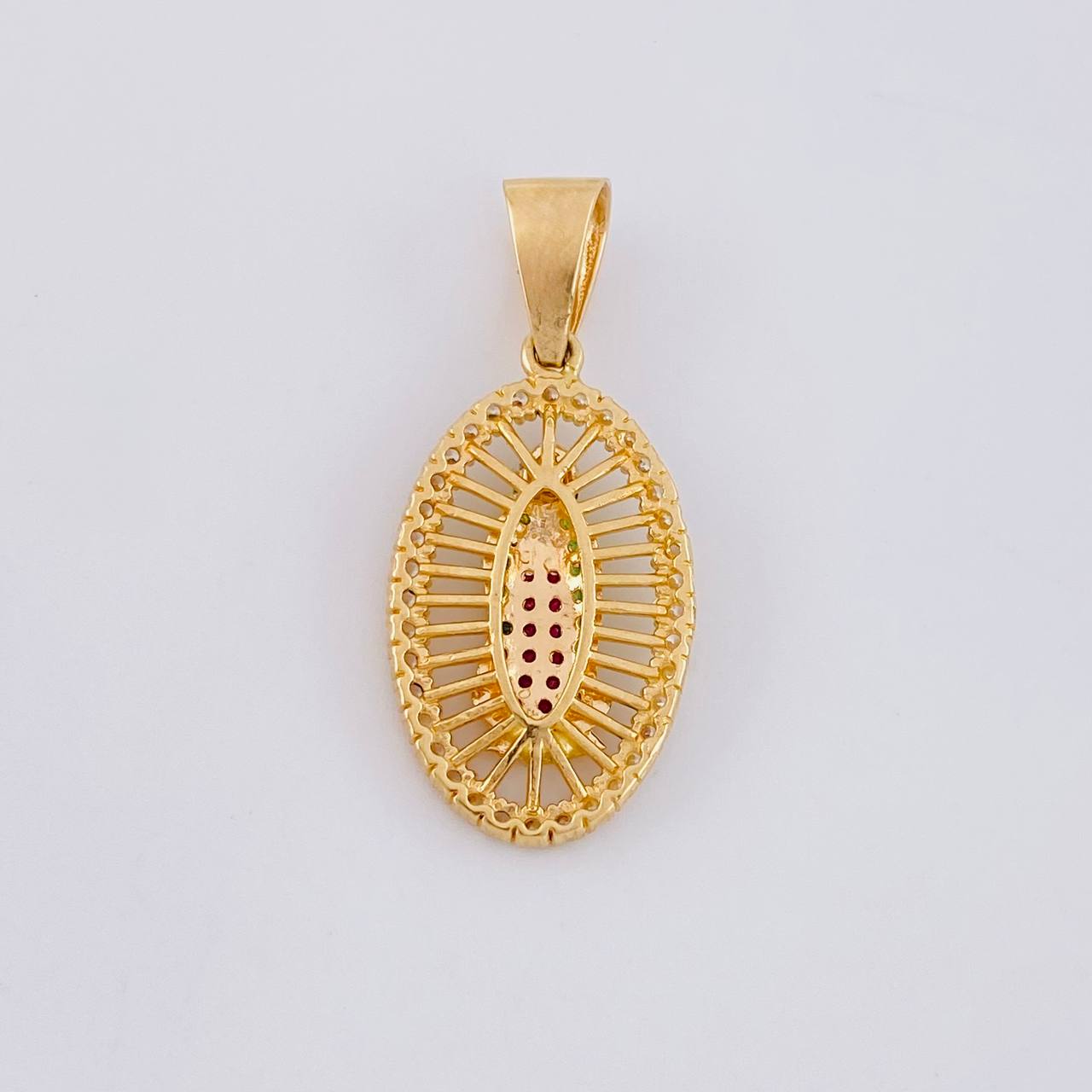 Pendant Virgin of Guadalupe 3.45g / 1 1/4 in Yellow Gold 18K