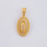 Pendant Virgin of Guadalupe 3.45g / 1 1/4 in Yellow Gold 18K
