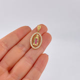 Pendant Virgin of Guadalupe 3.45g / 1 1/4 in Yellow Gold 18K
