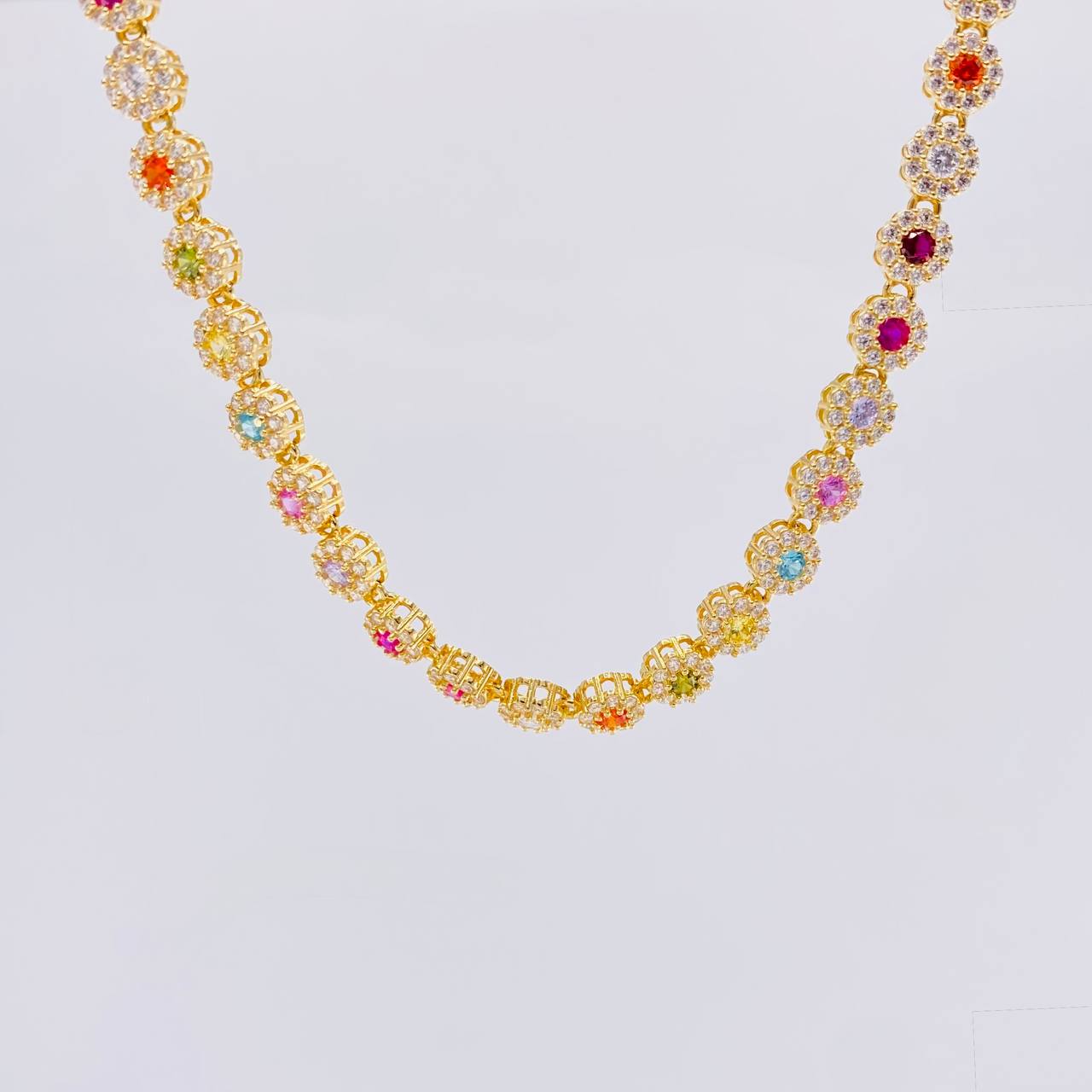 Cadena Tennis Burbuja 33.8g / 20 in / 5.85mm Oro Amarillo 18K