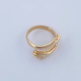 Hug Ring 3.35gr / Size 6 / 18K Gold $