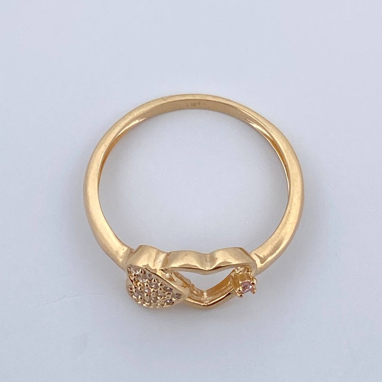 Double Heart Ring 2.25gr / Size 8 / 18K Gold $