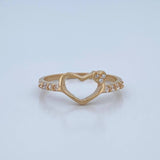Heart Silhouette Ring 1.7gr / Size 5 1/2 / 18K Gold $