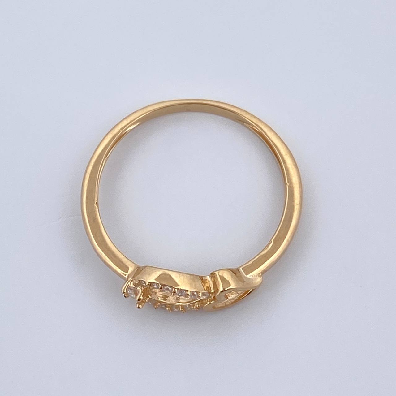 Heart Drop Ring 1.75gr / Size 7 1/4 / 18K Gold $