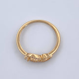 Heart Drop Ring 1.75gr / Size 7 1/4 / 18K Gold $